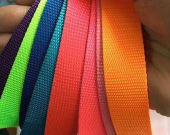 belt strap Nylon Webbing Purse Webbing Pet Collar  10 colors option