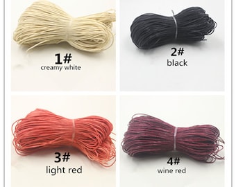 80 meters cord  cotton waxed 35 colors option