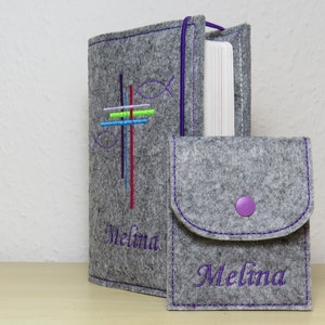 Rosenkranztasche mit Name und Datum Bild 7