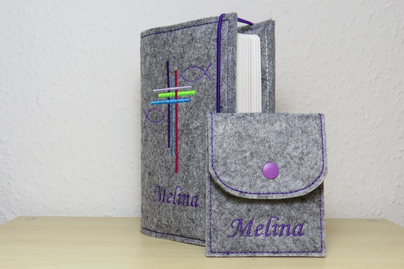 Rosenkranztasche mit Name und Datum Bild 7