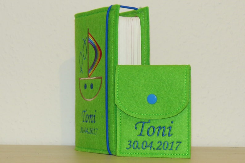 Rosenkranztasche mit Name und Datum Bild 6