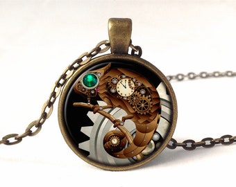 Pendentif steampunk, 0574PB