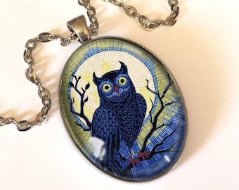 Grand Pendentif Hibou, 0615OPOS