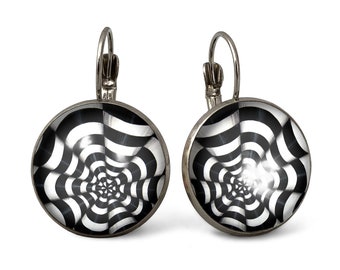 Grandes Boucles d'oreilles Op-art, 0562ERS