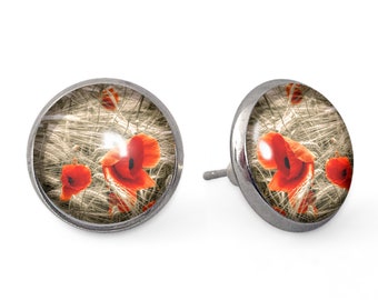 POPPY Stud Earrings, 0210ESS