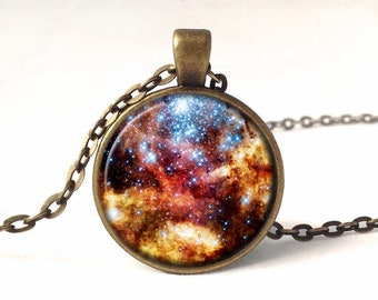 Nebula Necklace, Space Pendant, 0103PB