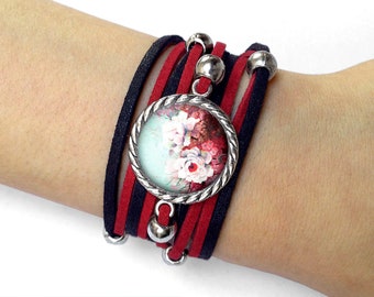 Armband Retro blumen - 0991