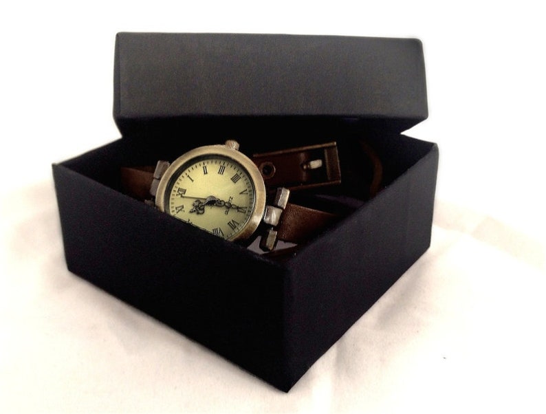 Reloj pulsera de cuero Steampunk gato 0582WDB imagen 2