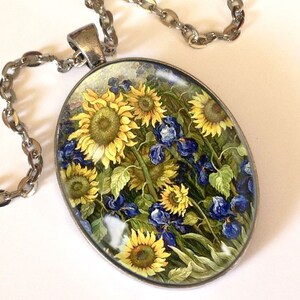 Sunflowers Big Necklace, 0805OPOS