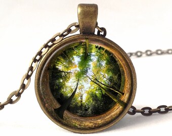 Woodland Necklace, Tree Pendant, 0119PB