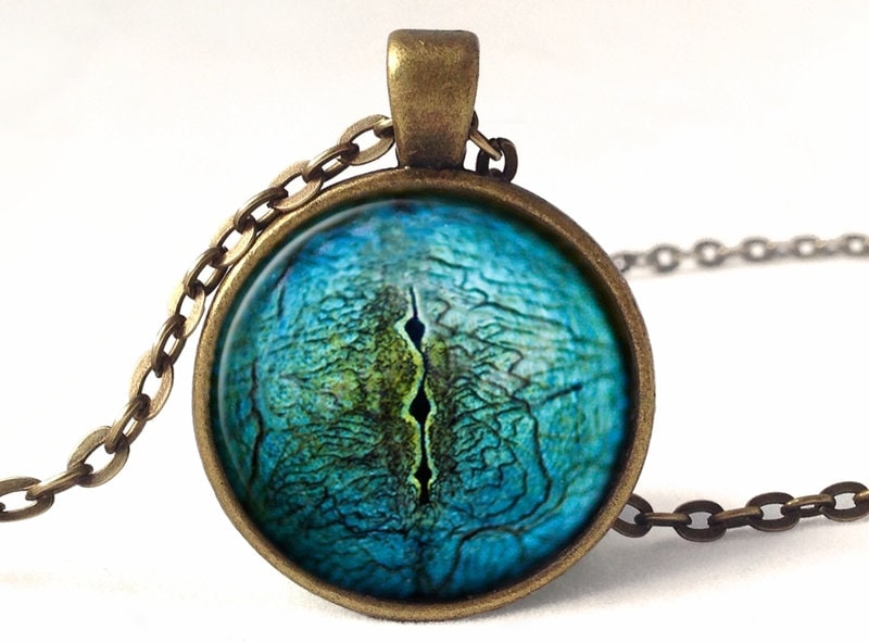 Necklace Lizard Eye, Pendant Reptile , 0100PB Etsy UK