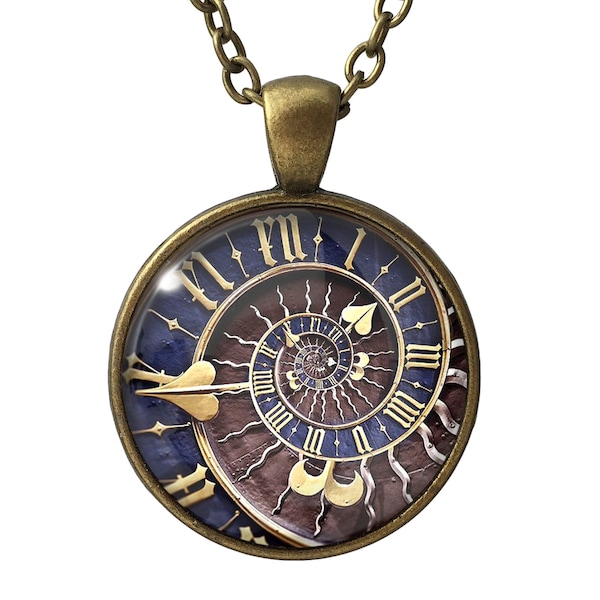 STEAMPUNK PHOTO WATCH Necklace, 0350PB