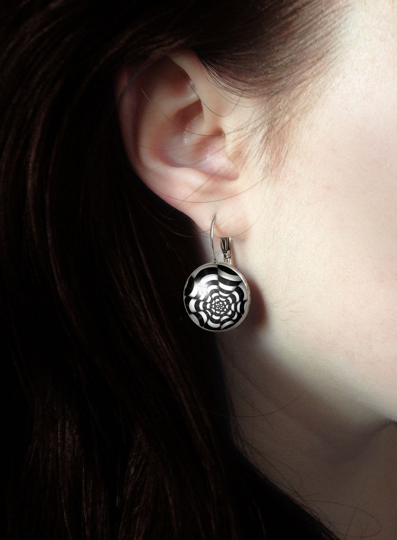 Op-art Big earrings, 0562ERS image 3