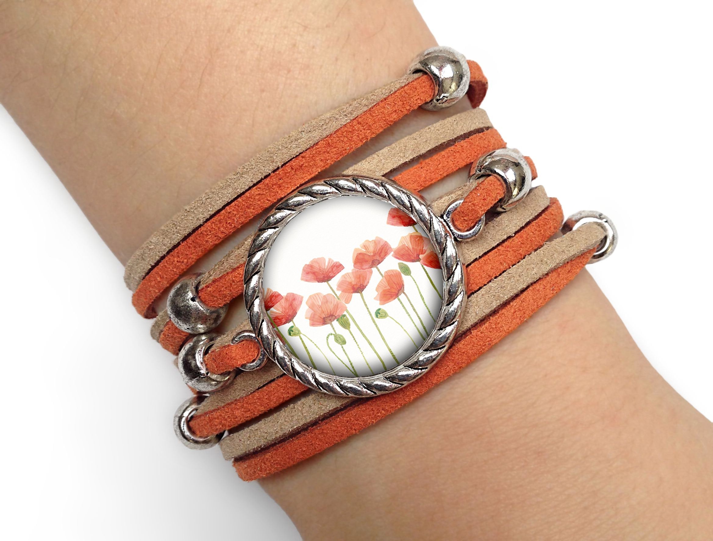 Poppies Bracelet 0981 Etsy UK