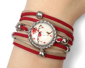 Oosterse vogels armband - 0462