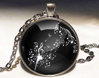 Music Big Necklace,Photo Pendant,0931