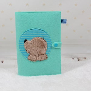 U-Hefthülle "Harro Hund", personalisierte Untersuchungshefthülle, Geschenk, Geburt