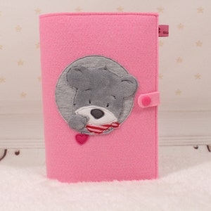 U-Hefthülle "Lieblingsbärchen", personalisierte Untersuchungshefthülle, Geschenk, Geburt