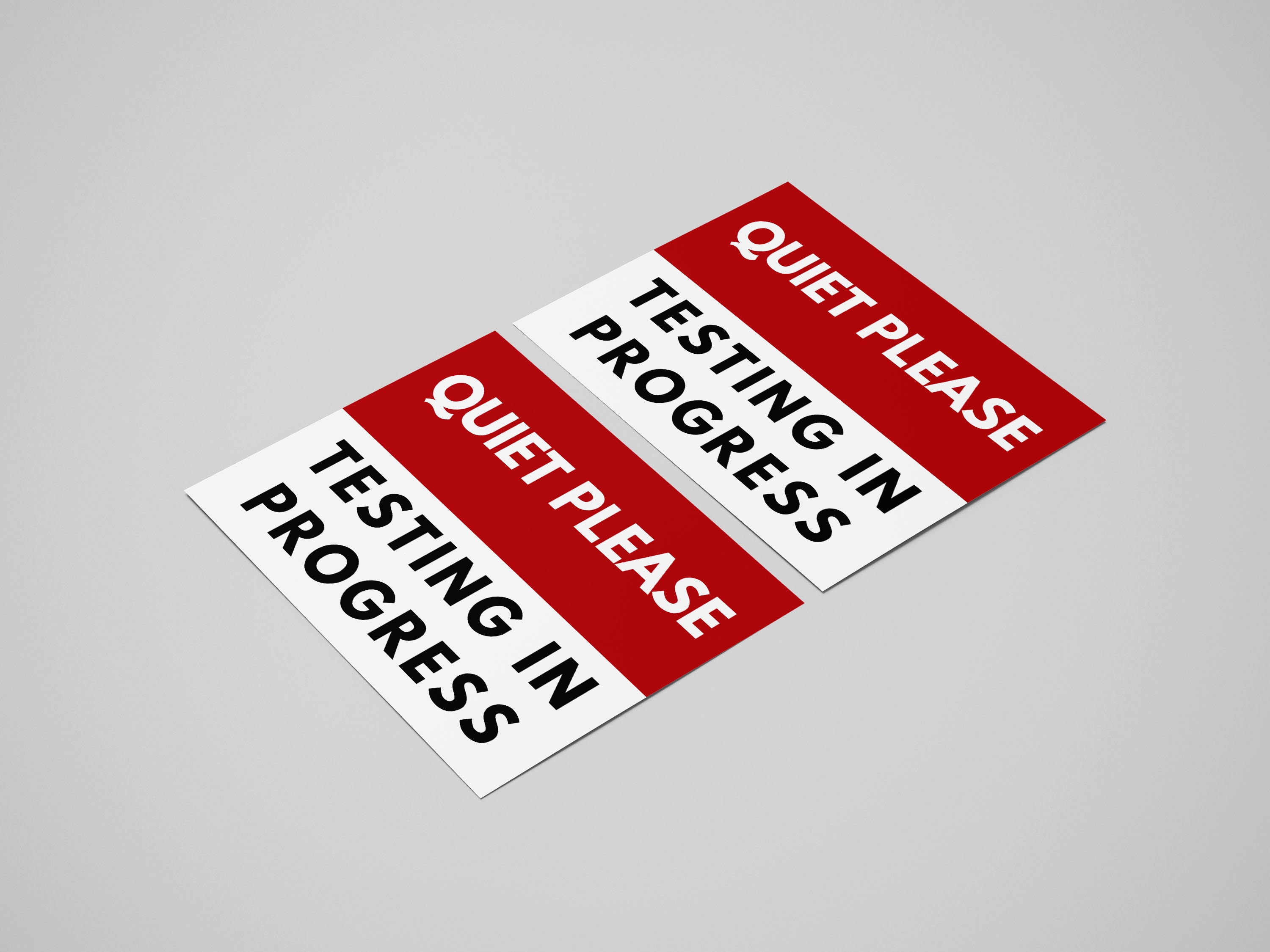 QUIET PLEASE Sign, Lab Sign, Quiet Testing in Progress Printable Sign