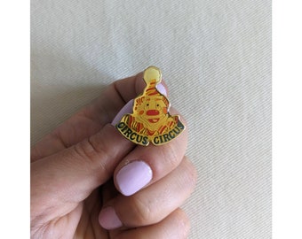 Vintage Clown + Circus Pinback Pin