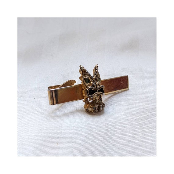 Mens tie clip vintage Gem