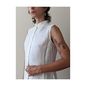 Vintage Linen Button Down Blouse