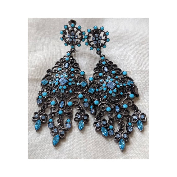 Vintage Joan Rivers Chandelier Earrings