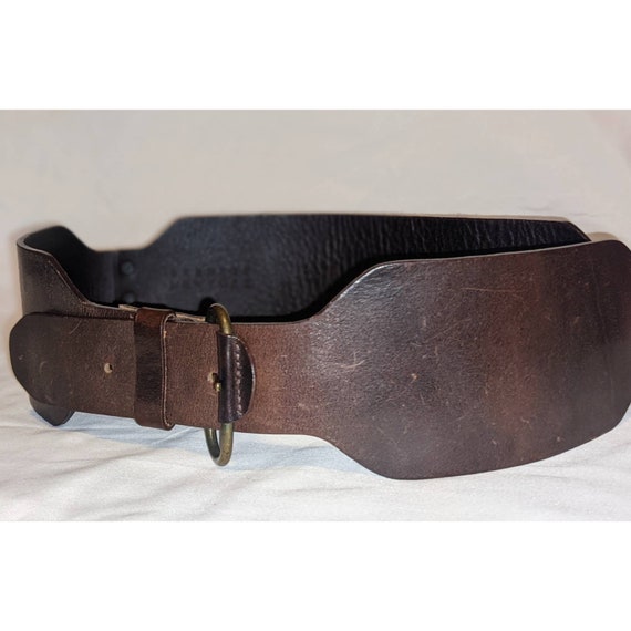 Vintage Barney's New York Leather Waist Belt - image 2