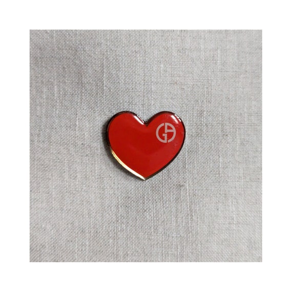 Vintage Giorgio Armani Heart Pin