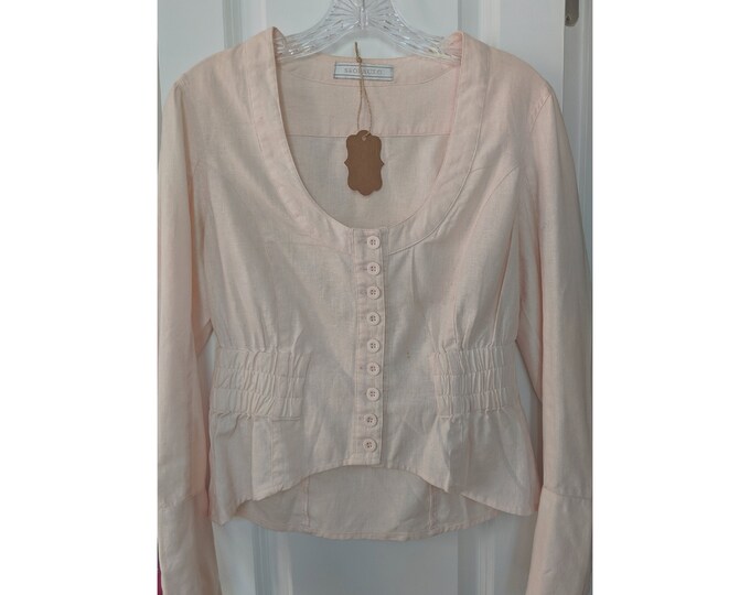 Vintage Linen Blouse Etsy