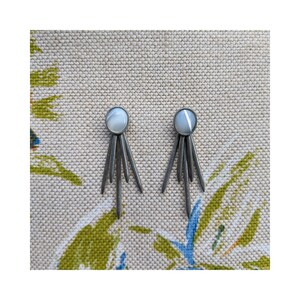 Vintage Metal Spike Earrings