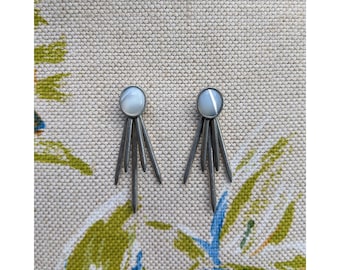 Vintage Metal Spike Earrings