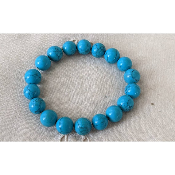 Vintage Beaded Turquoise Bracelet - image 3