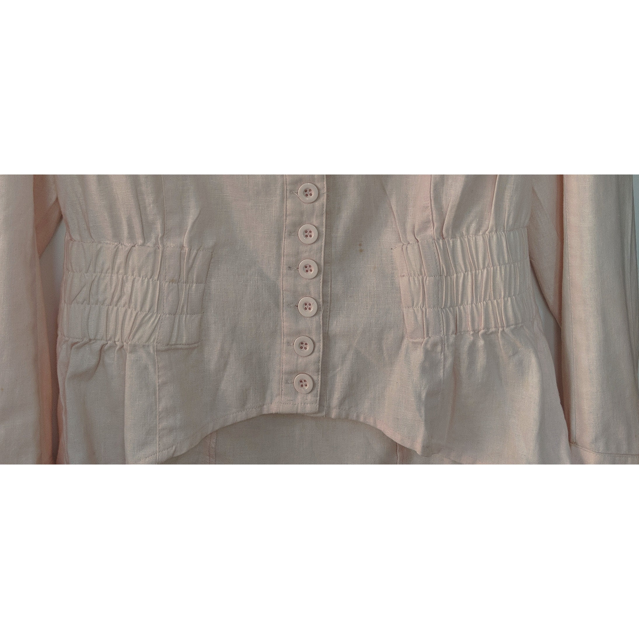 Vintage Linen Blouse Etsy