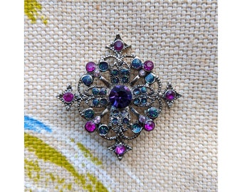 Vintage Crystal Brooch