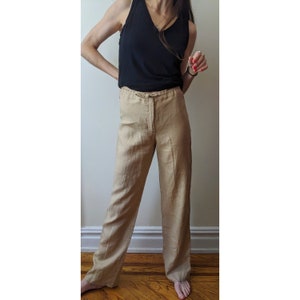 Vintage Women&#39;s Loose Linen Pants