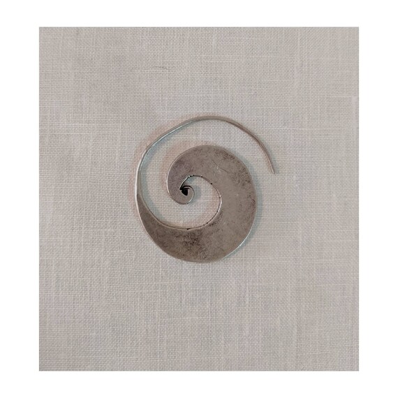 Vintage Silver Statement Earring - image 1