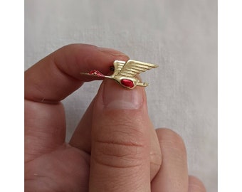 Vintage Metal Bird Pin