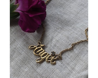 Avon Gold Birthstone Necklace