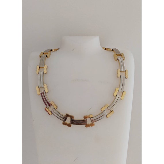 Vintage Reversible Gold // Silver Toned Necklace