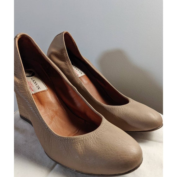 Vintage Lanvin Ballerina Wedge Pumps - image 2