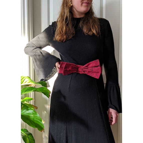 Vintage Printed Bow Belt - Etsy display picture 1
