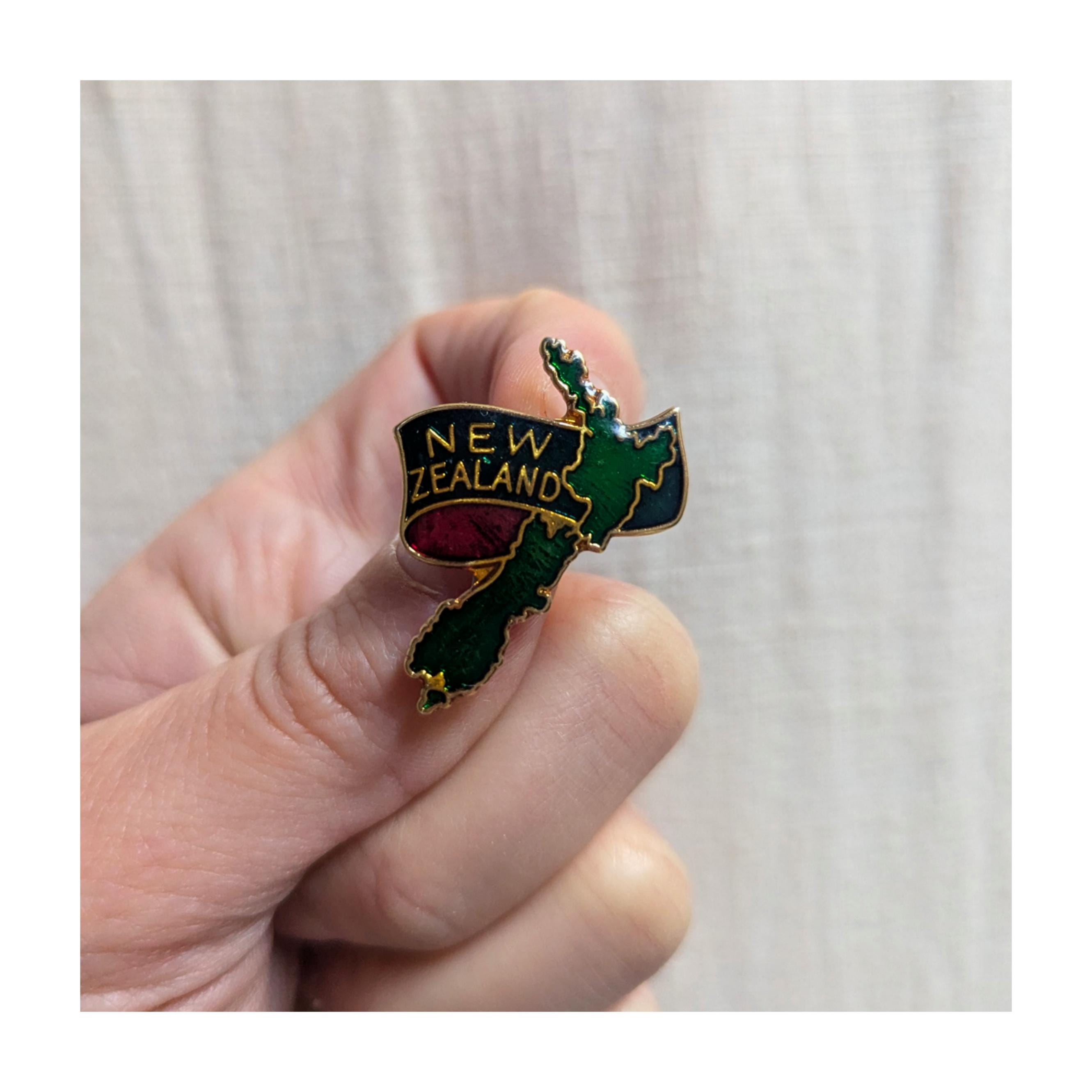New Zealand Pin Badge - Etsy