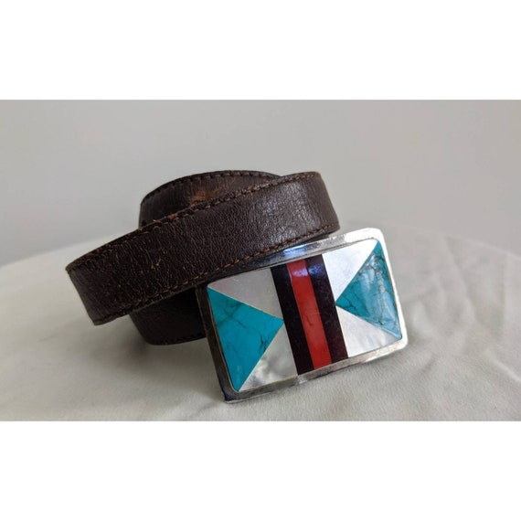 Vintage Leather Belt - image 5