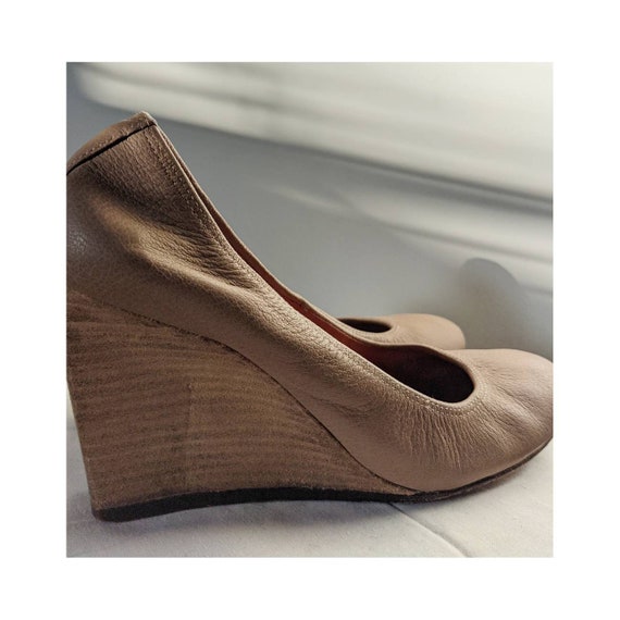 Vintage Lanvin Ballerina Wedge Pumps - image 6