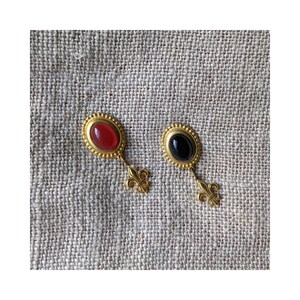 Orecchini Vintage Fleur des Lis Motif