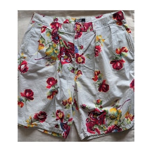 Vintage Men&#39;s Floral Print Polo Ralph Lauren Golf Shorts