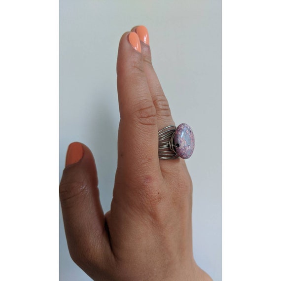 Vintage Wire Wrapped Statement Ring - image 1