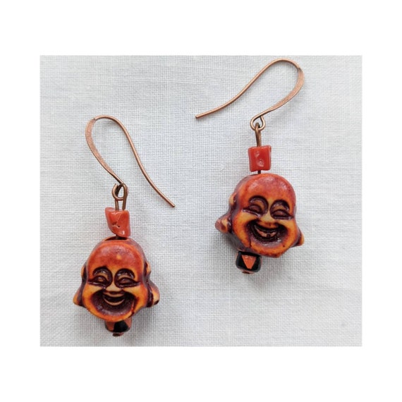 Small Happy Buddha Earrings Small Happy Buddha Earrings