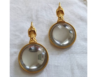 Vintage Goldtone Clip On Earrings